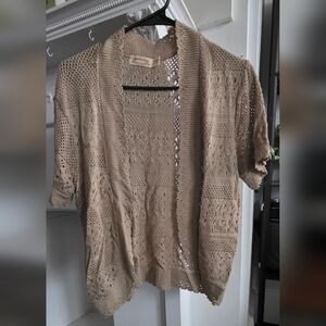 Faded Glory Women's Tan Knit Cardigan